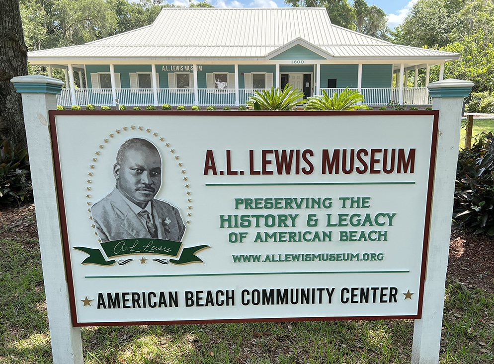 A.L. Lewis Museum sign
